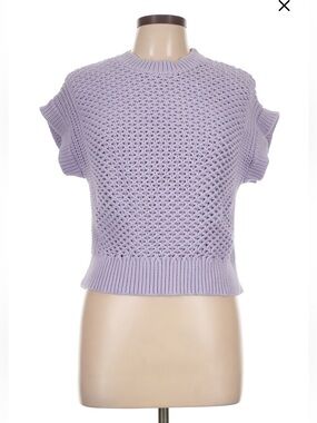 Lilac Knit Pullover Top